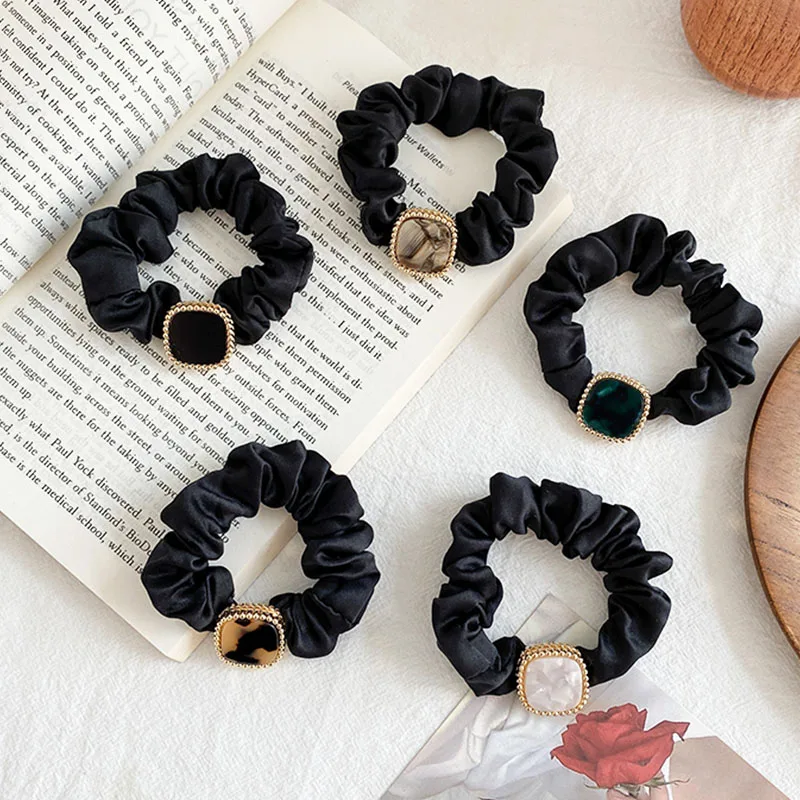 Top Trends: Fashion Woman Elegant Hair Ties Beads Girls Scrunchies Rubber Bands Ponytail Holders Hair Accessories Elastic Hair Band Shoppable Styles