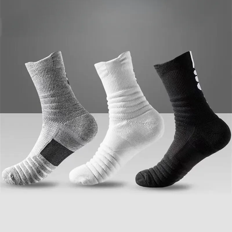 Top Trends: 3pairs Anti-slip Football Socks Men Women Cotton Sock Short Long Tube Soccer Basketball Sport Socks Breathable Deodorous Socks Shoppable Styles