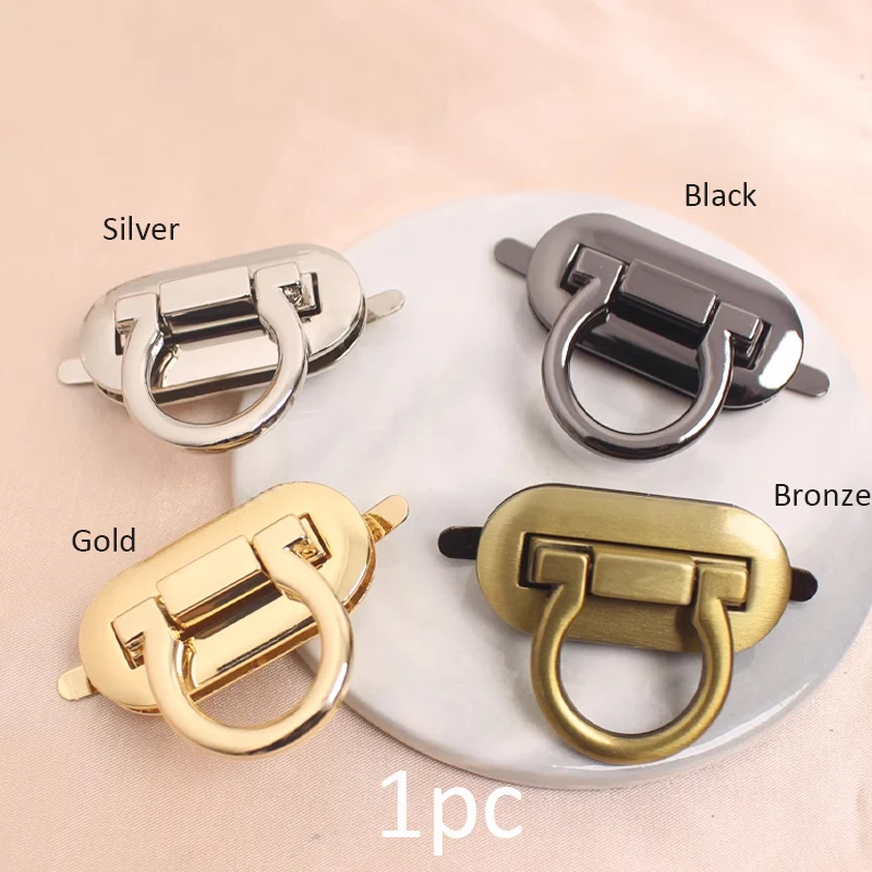 Top Trends: Metal Clasp Turn Lock Oval Metal Clasp Twist Lock For DIY Handbag Craft Bag Purse Bags Hardware Bag Accessory 4 Colors Optional Shoppable Styles