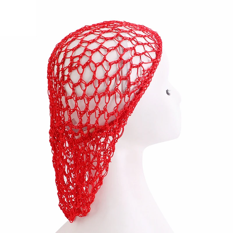 Top Trends: Women Ladies Soft Rayon Crochet Hairnet Wide Band Mesh Snood Hair Net Knit Hat Cap Lady Turban Hair Accessories Cheveux Femme Shoppable Styles - Image 3