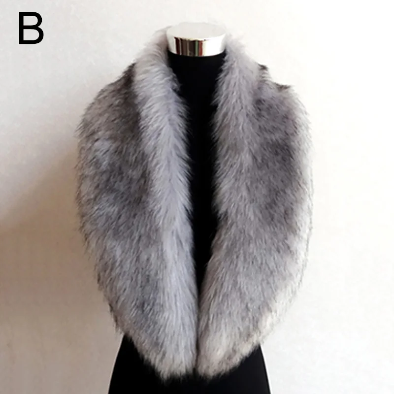 Top Trends: 100cm Faux Fur Collar Wrap Neck Winter Warm Faux Fur Collar Women Accessories Scarves Fur Scarf Thicken Plush Shoppable Styles