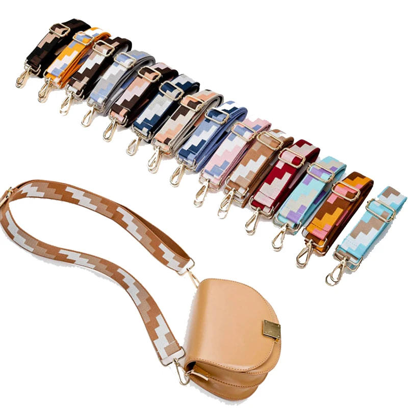 Top Trends: Fashion Rainbow Belt Bag Straps For Women Shoulder Messenger Bags Adjustable Strap Part For Accessories Obag Handle Corssbody Shoppable Styles