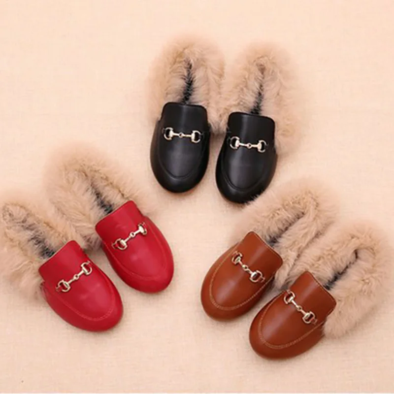 Top Trends: Kids Shoes Girls Shoes Winter Warm Fur Girls Loafers PU Leather Girls Dress Shoes Princess Shoes Flats Girls Kids Shoppable Styles