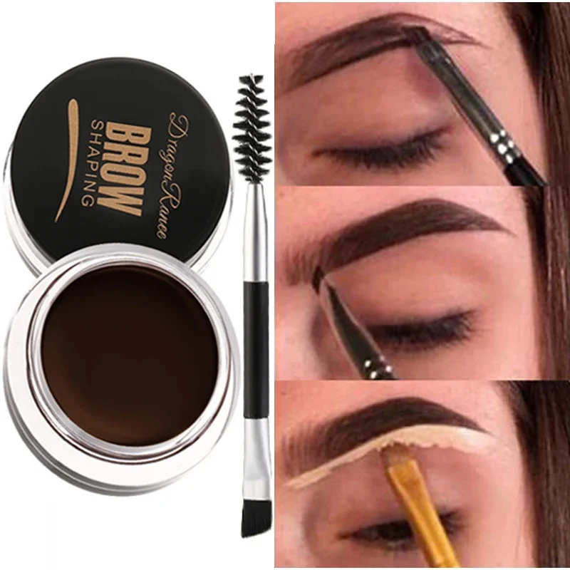 Top Trends: 3D Wild Eyebrow Cream Makeup Natural Waterproof Lasting Matte Eyebrow Gel Contouring Eyebrows Brow Styling Wax Eyebrow Enhancer Shoppable Styles