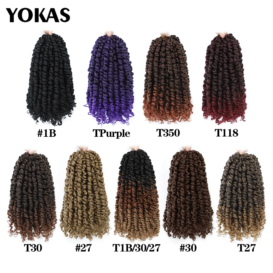 Top Trends: Passion Twist Hair For Africa Braids Synthetic Locs Crochet Braid Hair Extensions In Packs 6 10 18 24 Inch Pre-Twisted For Women Shoppable Styles - Image 5