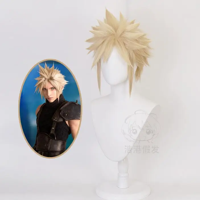 Top Trends: Anime Final Fantasy VII FF7 Cloud Strife Linen Blonde Cosplay Wigs Heat Resistant Hair Wig Shoppable Styles