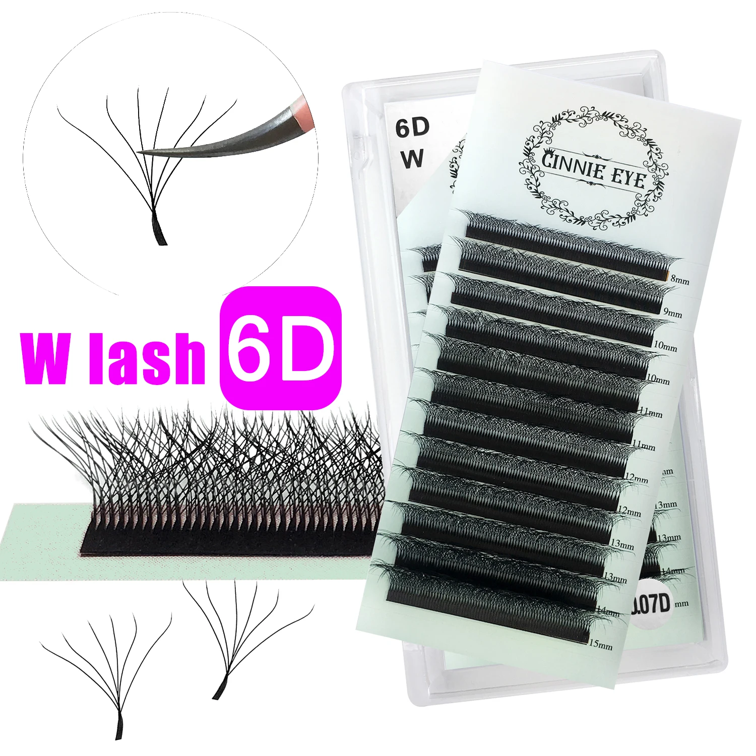 Top Trends: Cilios W 6D W Eyelashes Extensions 5D Easy Fanning False Lash Faux Mink 6D Ready Made Fans Doll Makeup YY Cluster Bundles Shoppable Styles