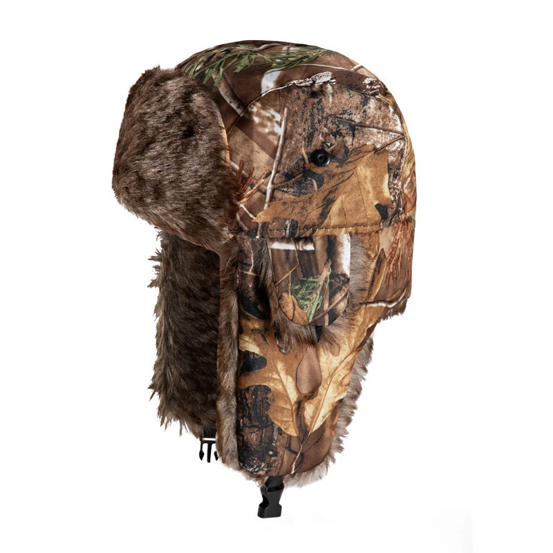 Top Trends: Unisex Tactical Ushanka Russian Fur Hat Windproof Trapper Russian Earflap Cap Winter Warm Camouflage Hat For Men Gorras Shoppable Styles - Image 6