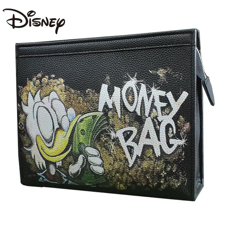 Top Trends: Disney Donald Duck Hold Bag Men's And Women's Soft Leather Pu Personality Clip Bag 2023 New Models Mens Wallet Shoppable Styles