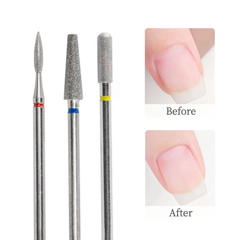 Top Trends: Nail Drill Bit For Dead Skin Gel Polish Remover Clean Tool Diamond Nail Cuticle Bits For Electric Drill Set Manicure Accessories Shoppable Styles