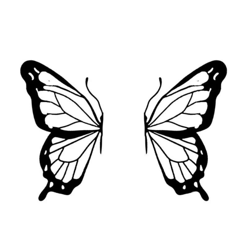 Top Trends: Luna Store Butterfly Wings Herbal Juice Temporary Tattoos Cartoon Transfer Tattoo Arm Body Art Waterproof Fake Tatoo Sticker Shoppable Styles - Image 2