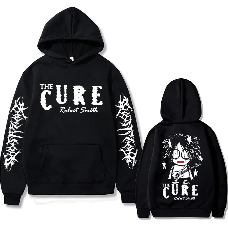 Top Trends: Rock Band The Cure Robert Smith Graphic Hoodie Unisex Ghostemane Gothic Sweatshirt Men Women Hip Hop Vintage Oversized Clothing Shoppable Styles