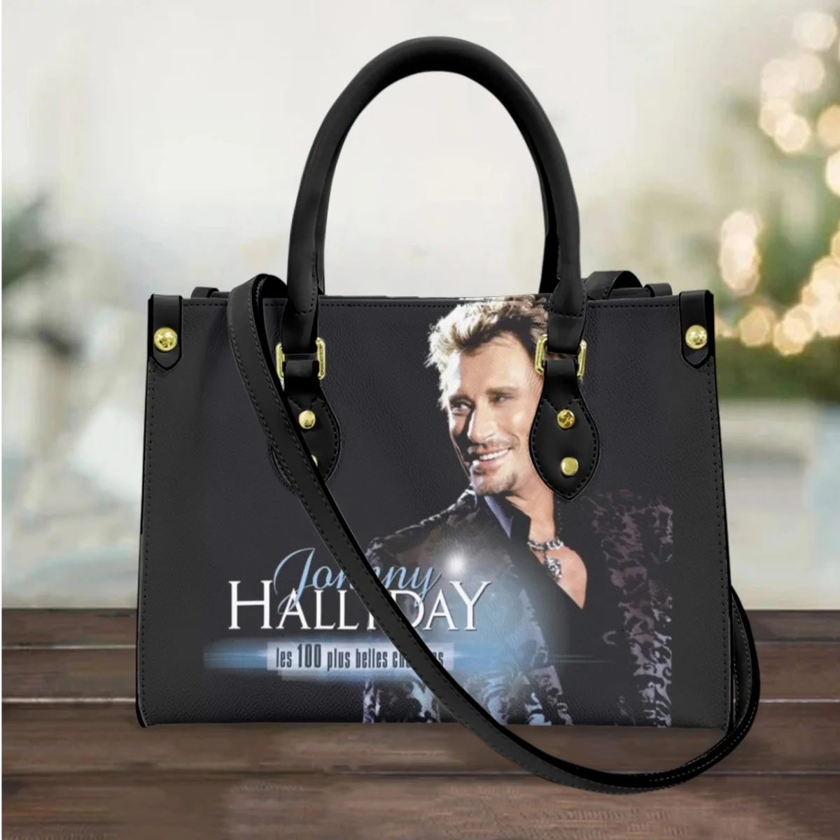 Top Trends: FORUDESIGNS Handbags For Women Johnny Hallyday Print Luxury Teen Girls Shoulder Bag Fashion Tote Bags Leather Hand Bags Shoppable Styles