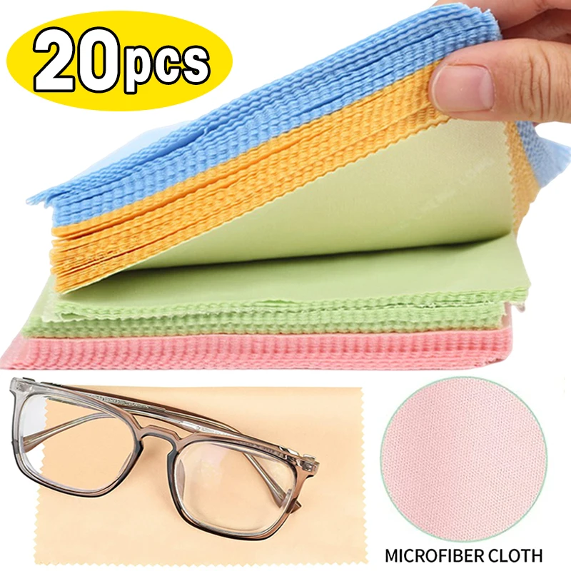 Top Trends: Microfiber Glasses Cleaning Cloth High Quality Lens Glasses Cleaner Mobile Phone Screen Cleaning Wipes Eyewear Accessories Shoppable Styles