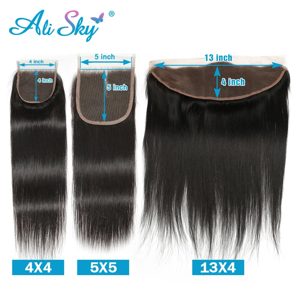 Top Trends: 13x4 Bone Straight Lace Frontal Closure Only Closure Cheveux Humain 100% Human Hair 4x4 5x5 Lace Closure Closures Only Shoppable Styles