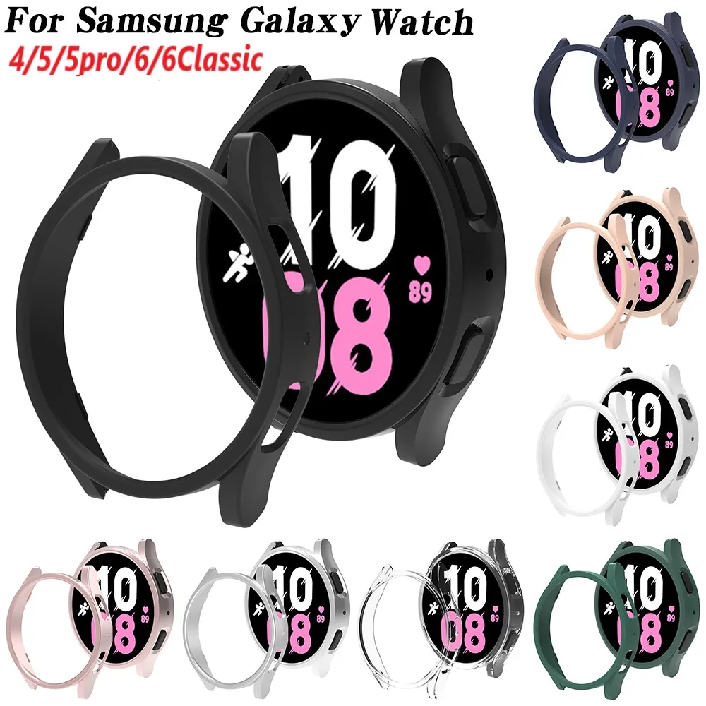 Top Trends: Cover For Samsung Galaxy Watch 4 / 5 / 6 40mm 44mm 5pro 45mm PC Protective Bumper Shell For Galaxy Watch 6 43mm 47mm Protector Case Shoppable Styles