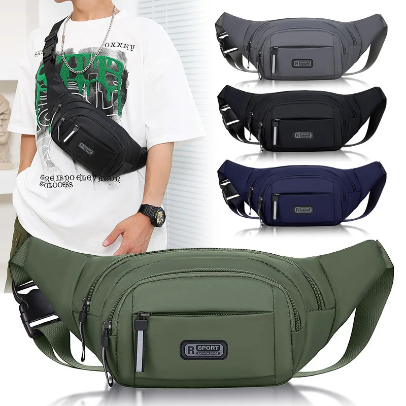 Top Trends: Waist Bag Men's Sports Mobile Phone Bag Women's Waterproof Running Messenger Business Cashier Wallet Large-capacity Chest Bag Shoppable Styles