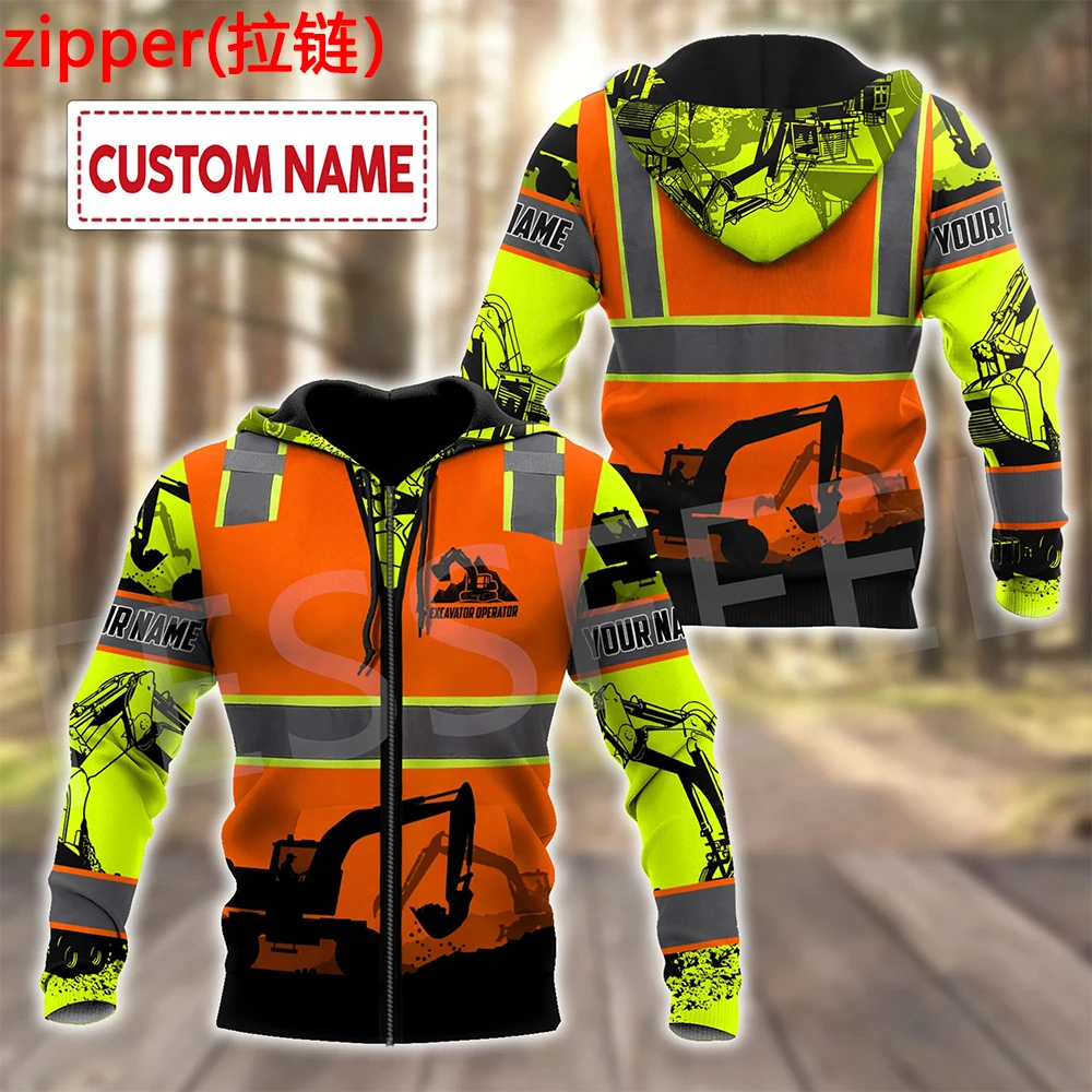 Top Trends: Tessffel Cosplay Crane Heavy Equipment Operator Worker Customize Name 3DPrint Men / Women Tracksuit Casual Funny Jacket Hoodies 30 Shoppable Styles - Image 2