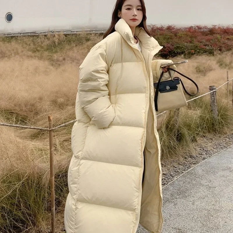 Top Trends: 2023 Winter Long Parka Women Coat Thick Puffer Jacket Warm Down Cotton Jacket Oversized Long Sleeve Outerwear Korean Clothes Shoppable Styles