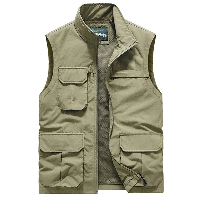 Top Trends: Male Work Vest Summer Tool Tactical Military Motorcyclist Multi-pocket Men Hunting Coat Sleeveless Jackets Jacket Large Size MAN Shoppable Styles