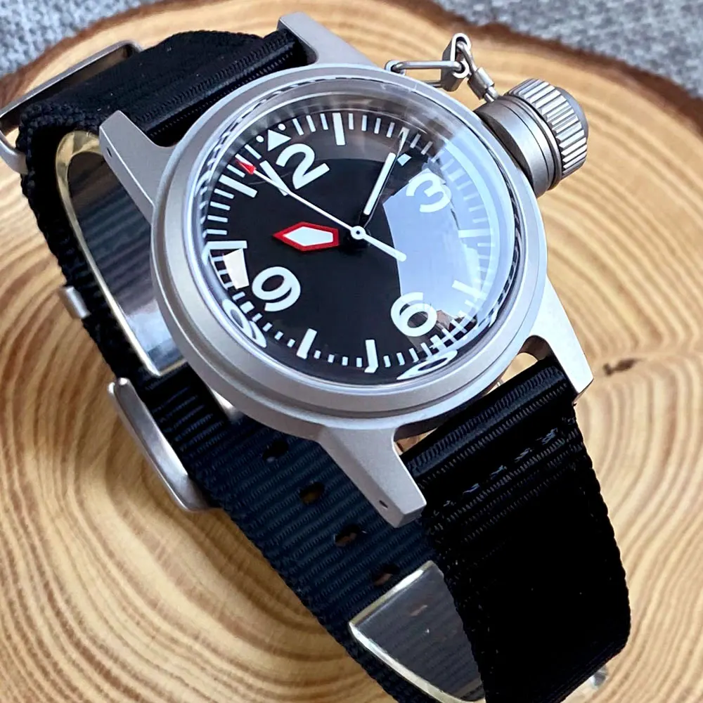 Top Trends: 20ATM Diving Tandorio 36mm Double Domed PT5000 NH35A Sandblast Aviation Automatic Sapphire Crystal Military Men Watch Luminous Shoppable Styles