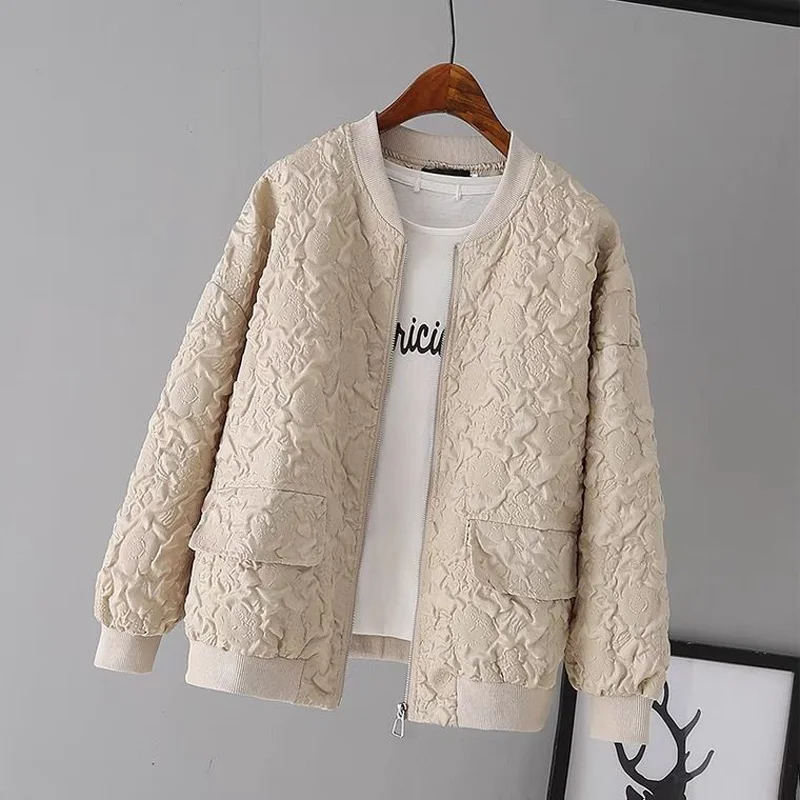 Top Trends: 2023 Autumn And Winter Korean Edition Fashion Casual Loose Simple Texture Small Women's Short Fashionable Jacket Baseball Coat Shoppable Styles