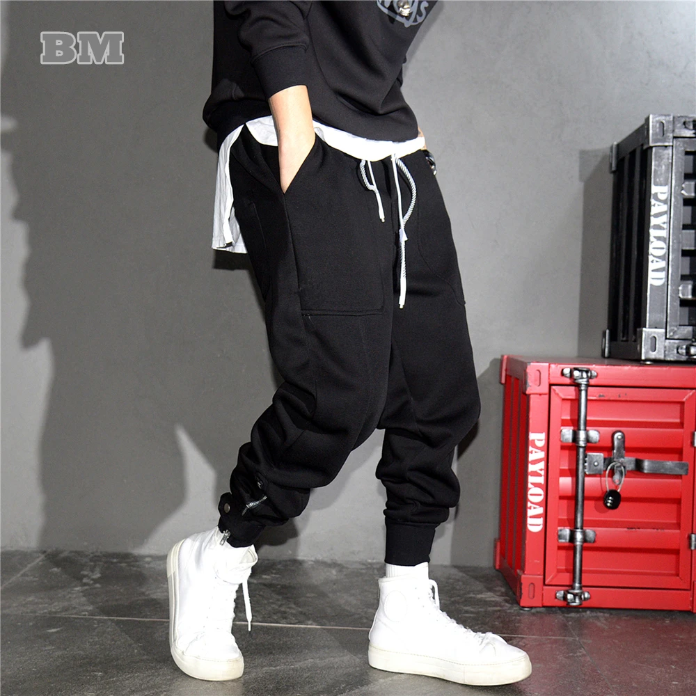 Top Trends: Spring Autumn Korean Fashion Streetwear Hip Hop Sweatpants Kpop Couple Jogging Pants Harajuku Black Sports Harem Joggers Men Shoppable Styles