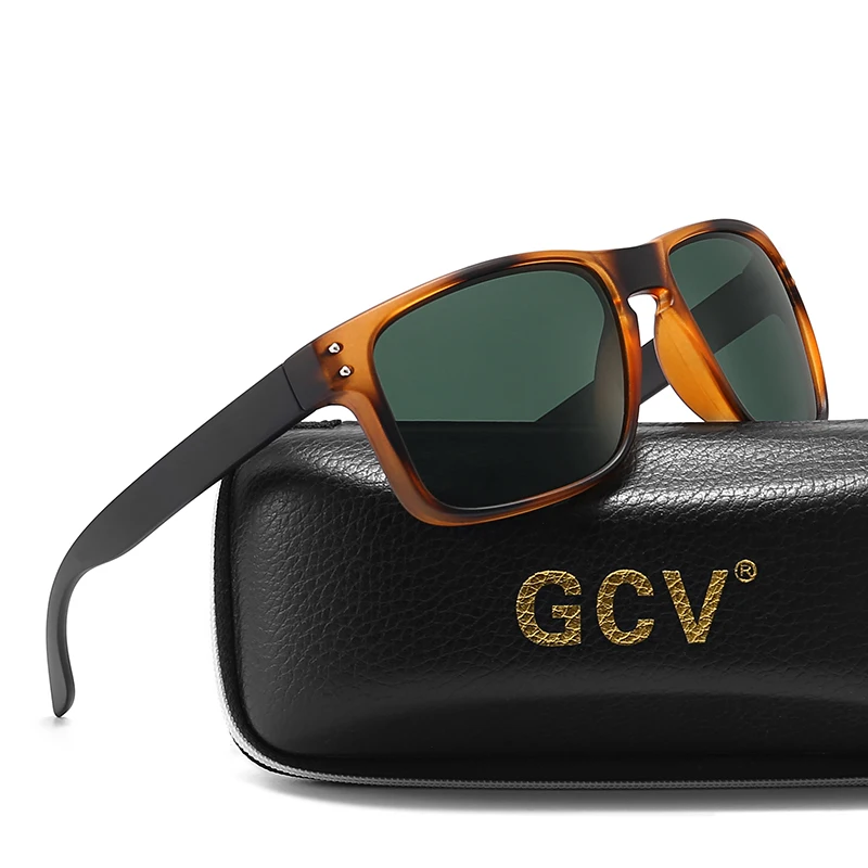 Top Trends: GCV Brand Fashion Wrap Frame Retro Decorative Photochromic Classic Polaroid Women Men Versatile Pattern Sunglasses UV400 Goggles Shoppable Styles