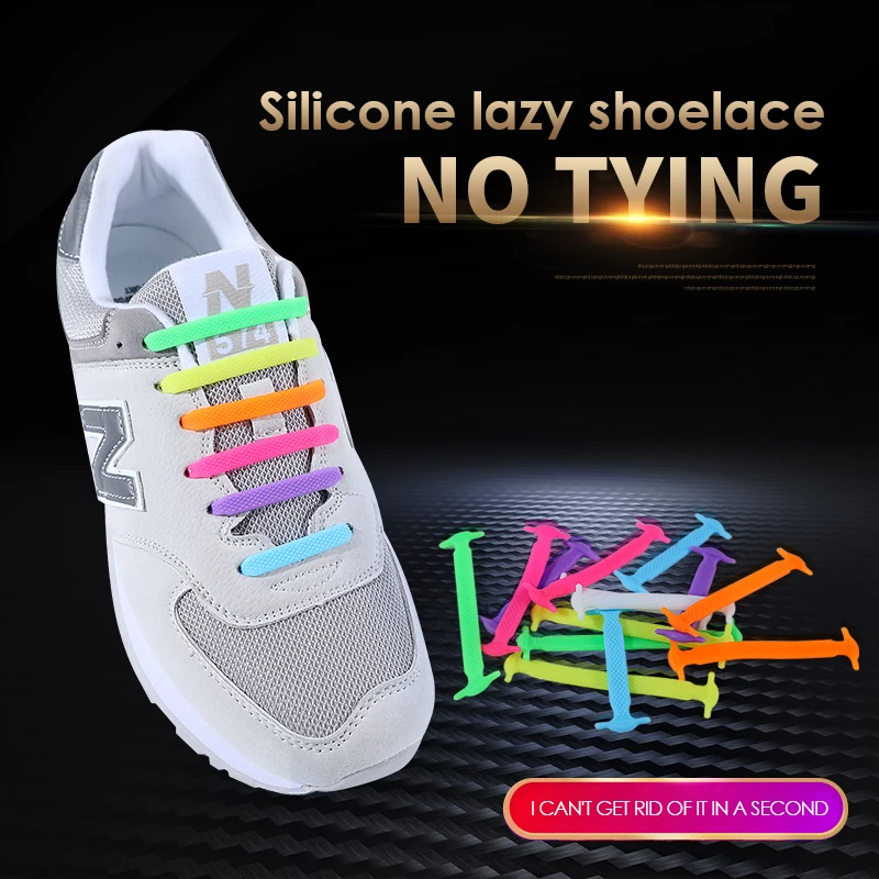 Top Trends: Silicone Elastic Shoelaces Special No Tie Shoelace For Men Women Lacing Rubber Zapatillas 13 Colors Shoppable Styles