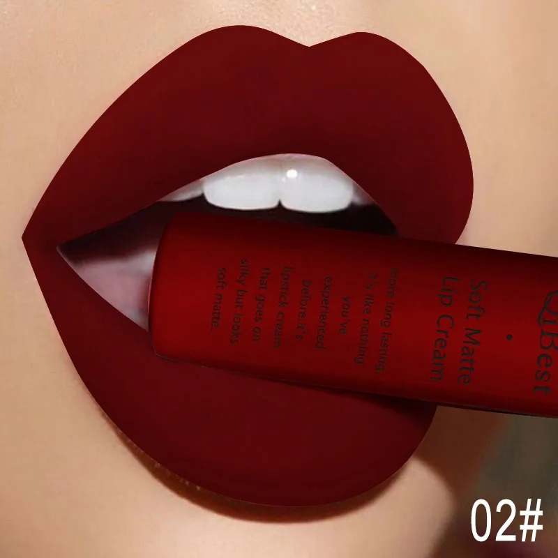 Top Trends: QIBEST Matte Liquid Lipstick Waterproof Long Lasting Velvet Mate Nude Red Lip Gloss Lint Tube Makeup Cosmetic Lipsticks Lipgloss Shoppable Styles