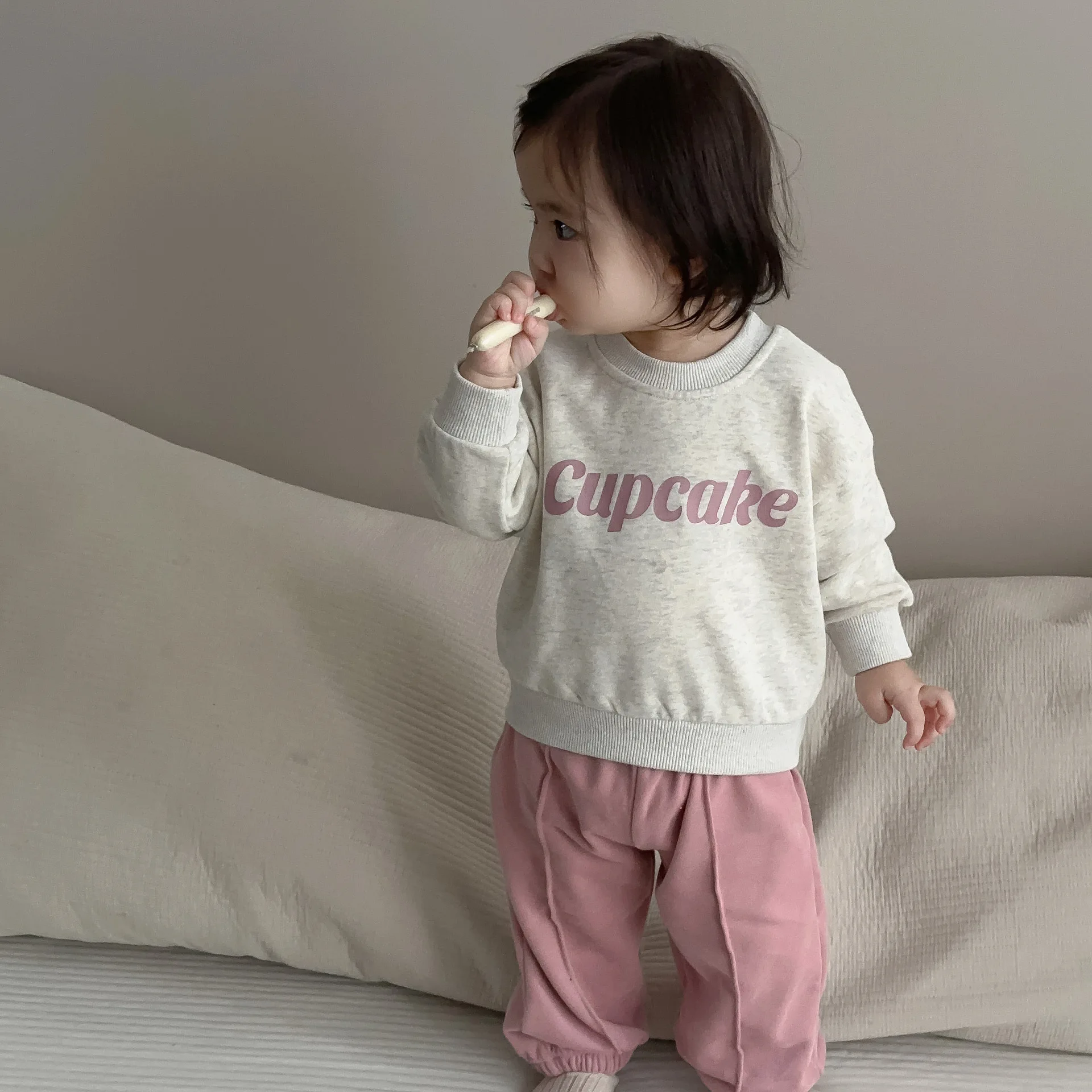 Top Trends: Autumn New Baby Long Sleeve Sweatshirt Fashion Letter Print Girls Casual Sweatshirt Infant Loose Tops Toddler Boy Pullover Shoppable Styles