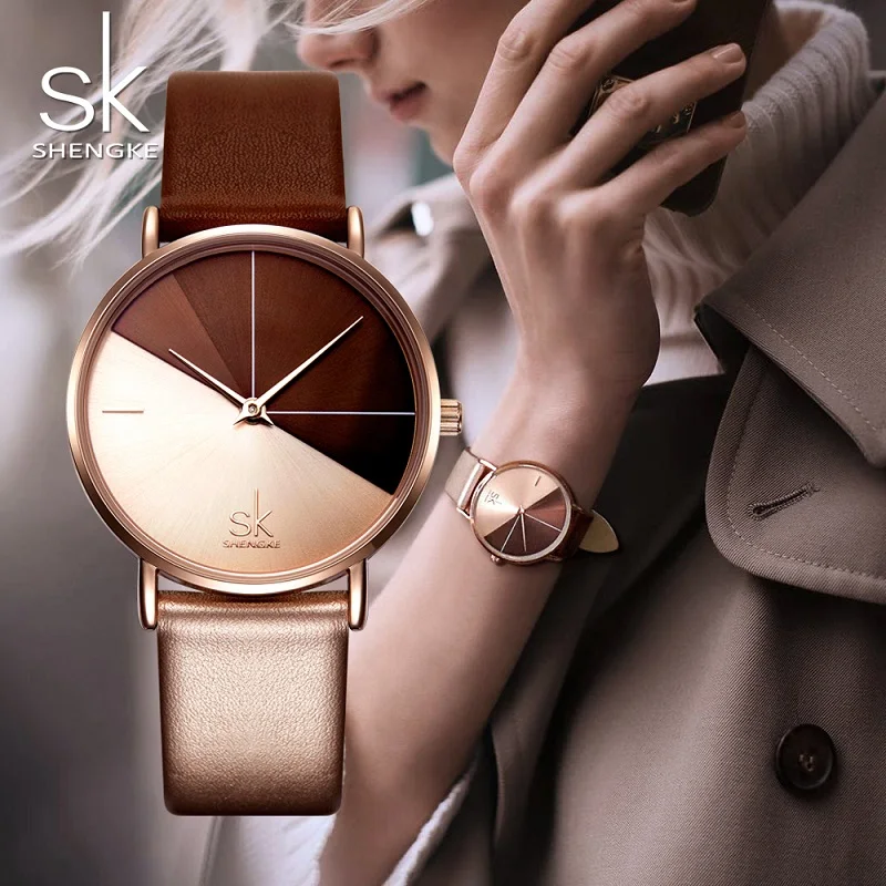 Top Trends: Shengke Original Design Woman Watches Creative Fashion Womens Quartz Wristwatches SK Ladies Clock Movement Montre Feminino Watch Shoppable Styles