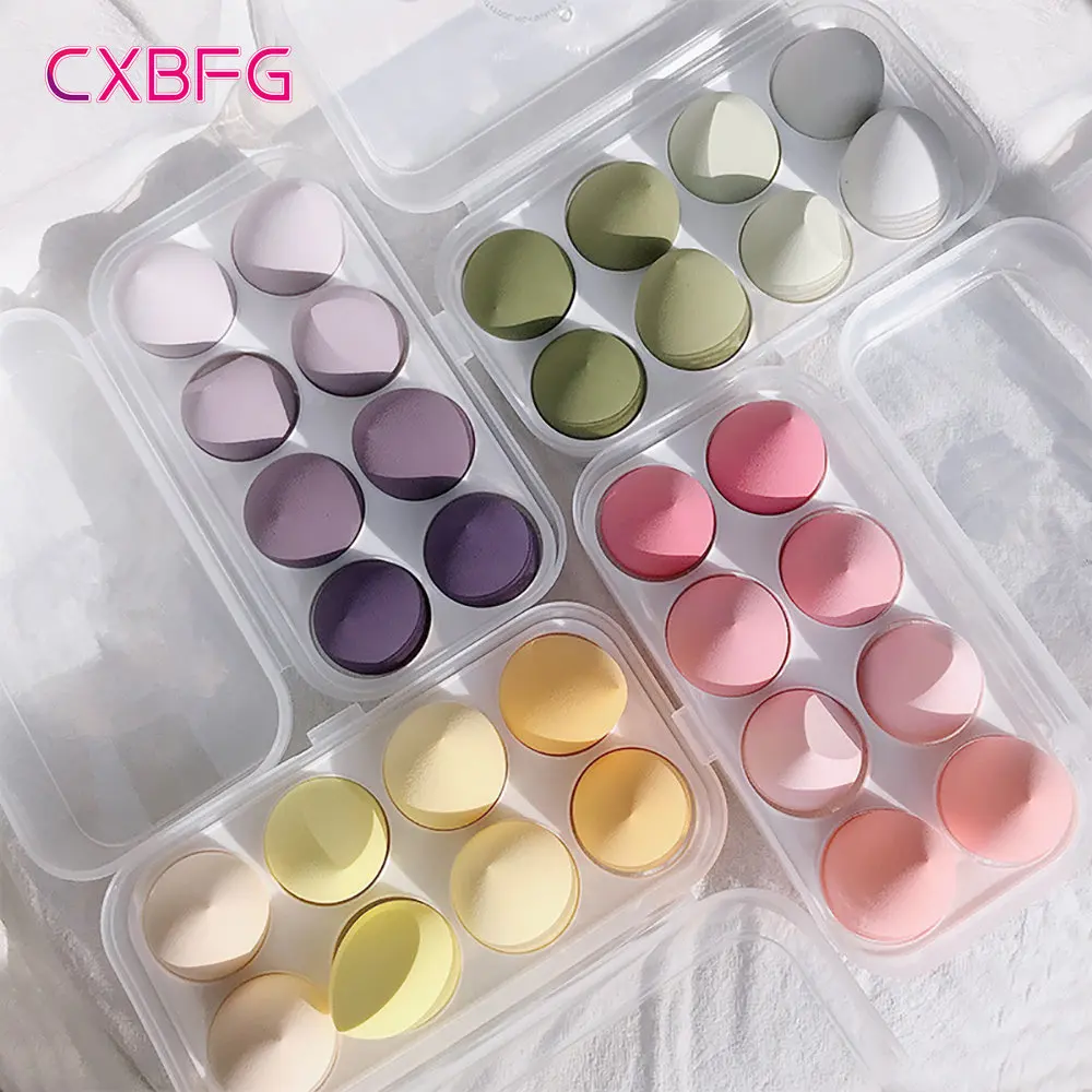 Top Trends: 4 / 8pcs Makeup Sponge Blender Beauty Egg Cosmetic Puff Soft Foundation Sponges Powder Puff Women Make Up Accessories Beauty Tools Shoppable Styles