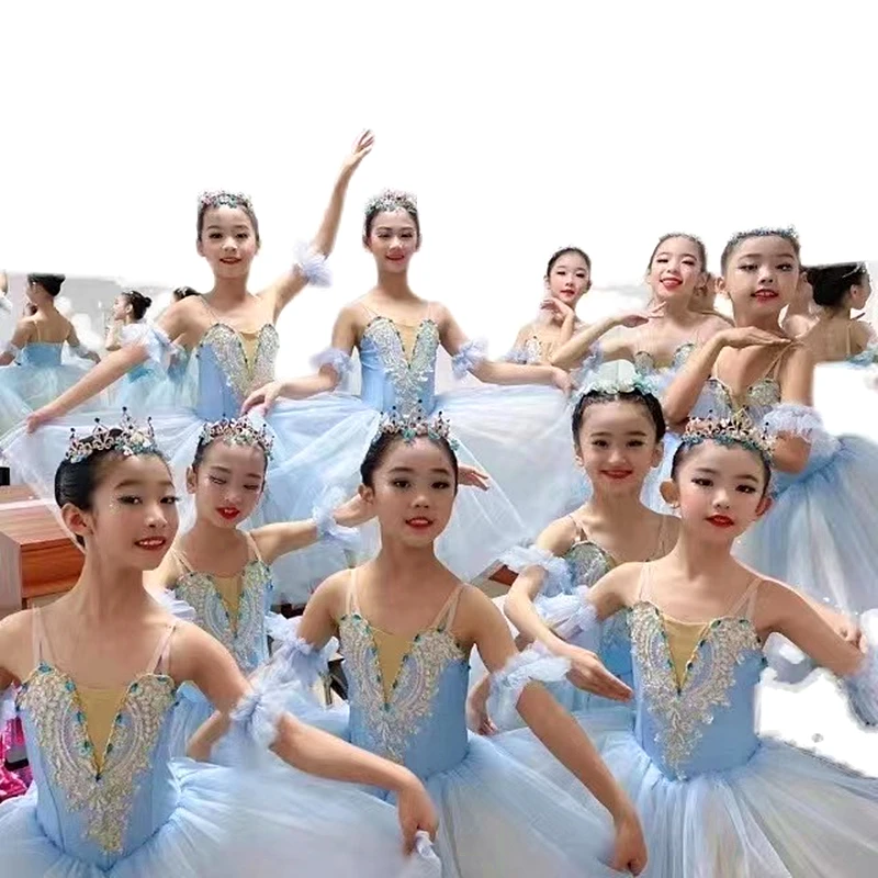 Top Trends: Professional Children Ballet Skirt Girls Dance Skirt Children&#039;s Program Collective Performance Costumes Dance Performance Costum Shoppable Styles