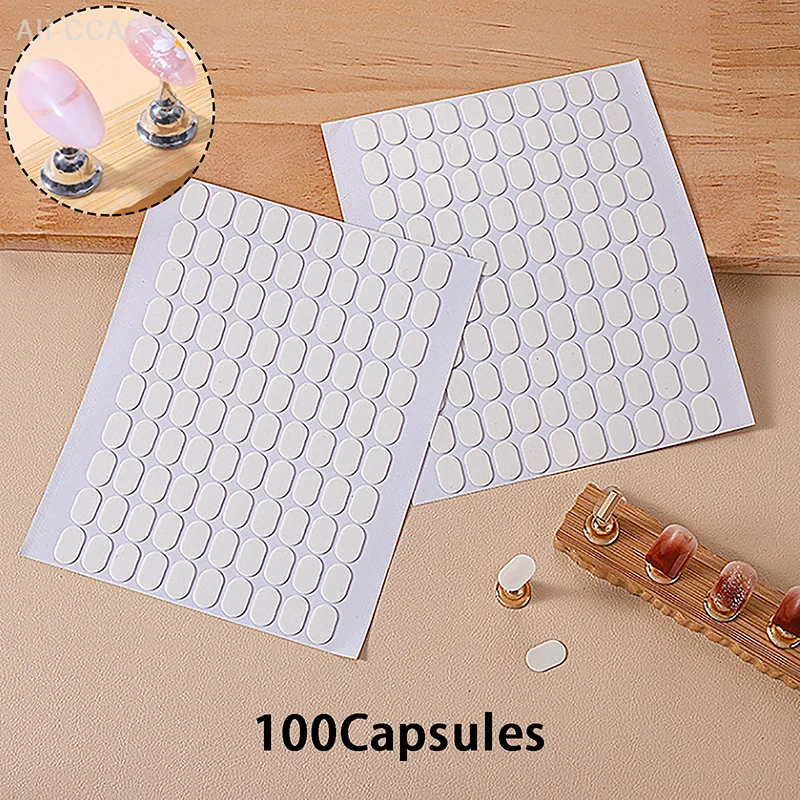 Top Trends: 30 / 42 / 84 / 96 / 100Pcs Nail Double-side Adhesive Tape For False Nails Display Stand Tools Manicure Adhesive Strip Traceless And Shoppable Styles