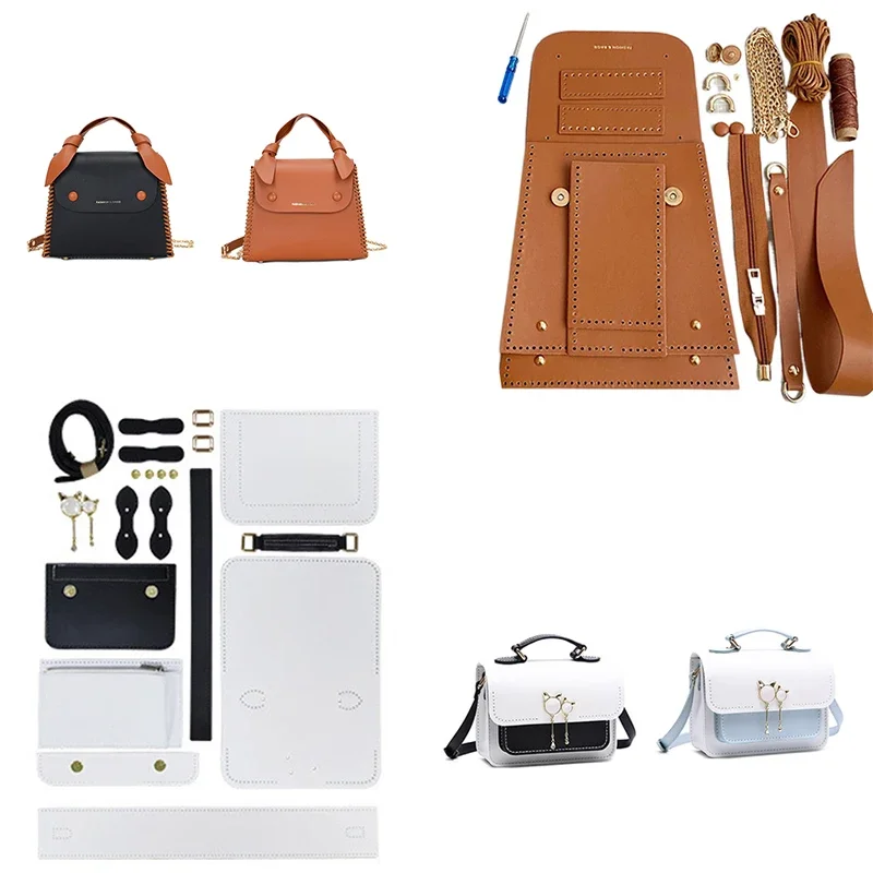 Top Trends: Easy Handmade Making Bag Set Hand Stitching Leather Craft DIY Bag Kit Sewing Material For Bag Handbag Accessories Shoppable Styles