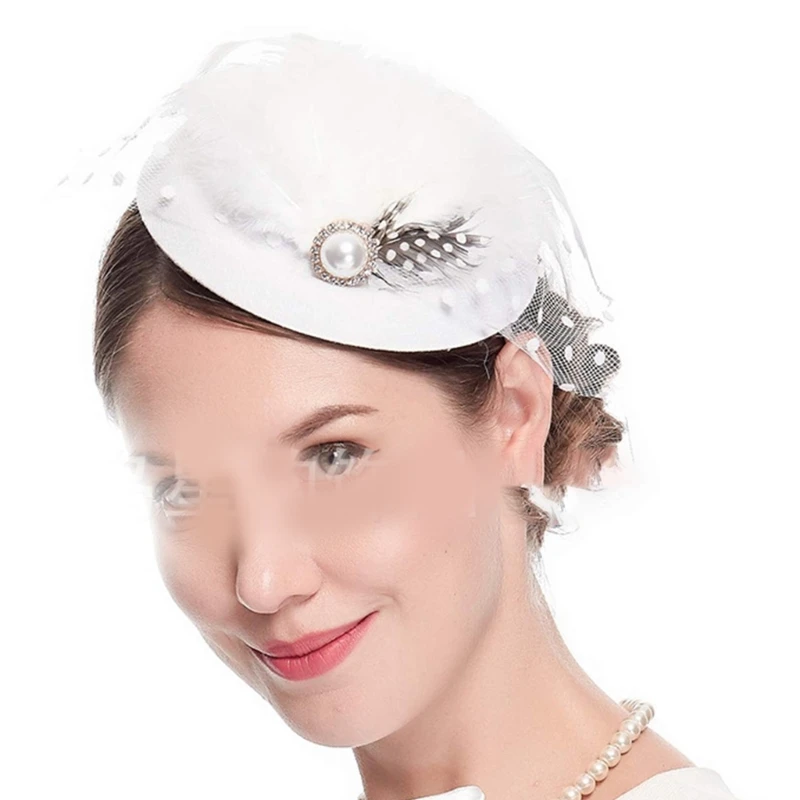 Top Trends: Elegant Fascinator Hat Pillbox Hat For Women Cocktail Tea Party Headwear Exquisite French Fascinator For Wedding Shoppable Styles - Image 6