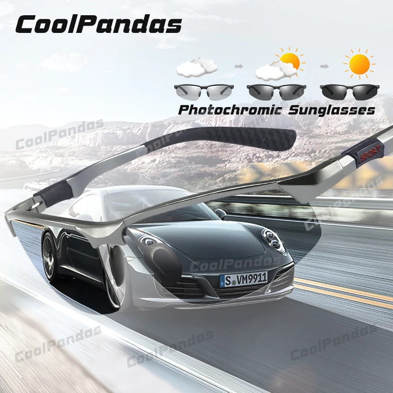 Top Trends: CoolPandas Brand Photochromic Sunglasses Men Polarized Chameleon Male Sport Sun Glasses Day Night Vision Driving Zonnebril Heren Shoppable Styles