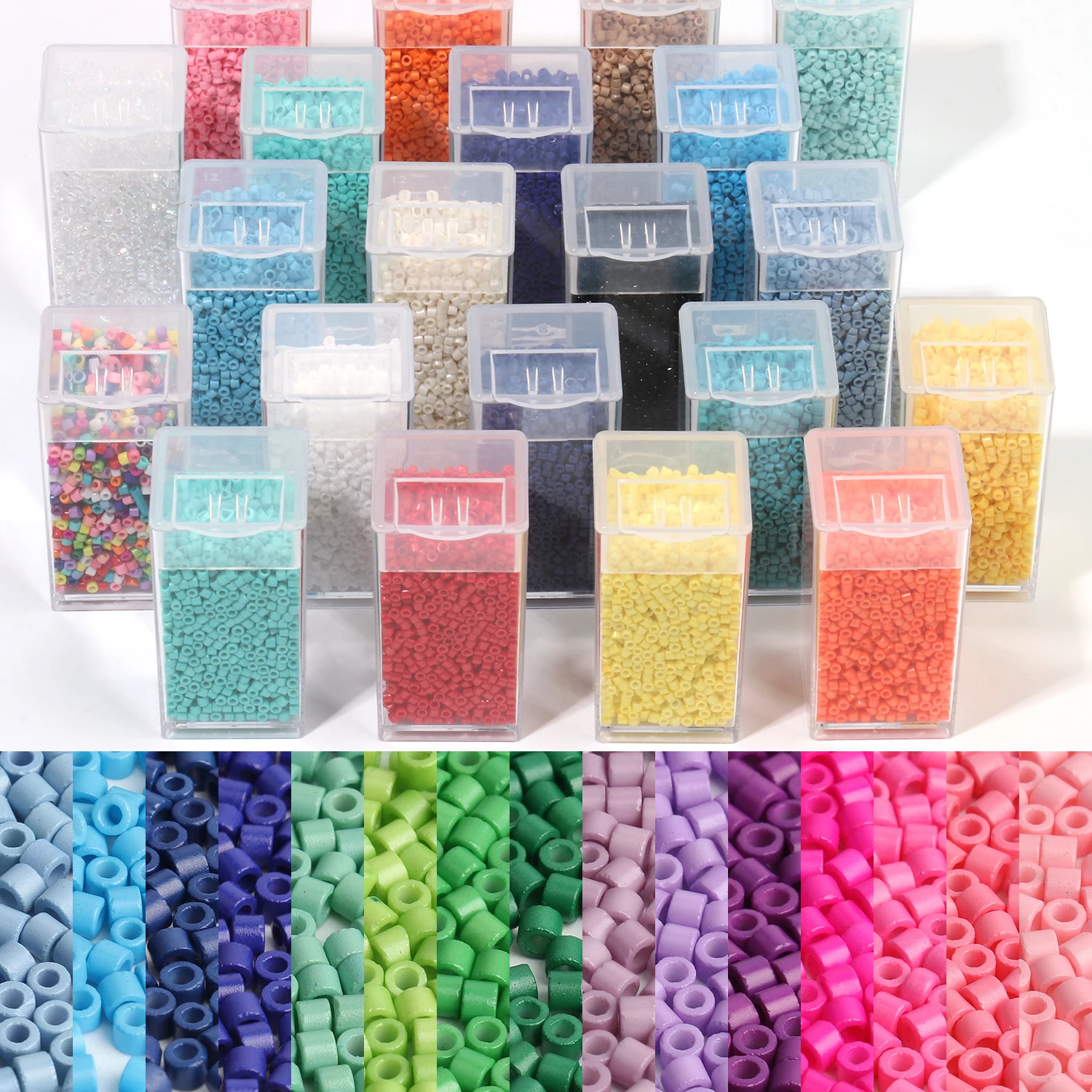 Top Trends: Wholesale 2mm Czech Glass Seed Beads Tube Shape Boxed Beads Accessories For Jewelry Making DIY Bracelet Material Supplier 1box Shoppable Styles