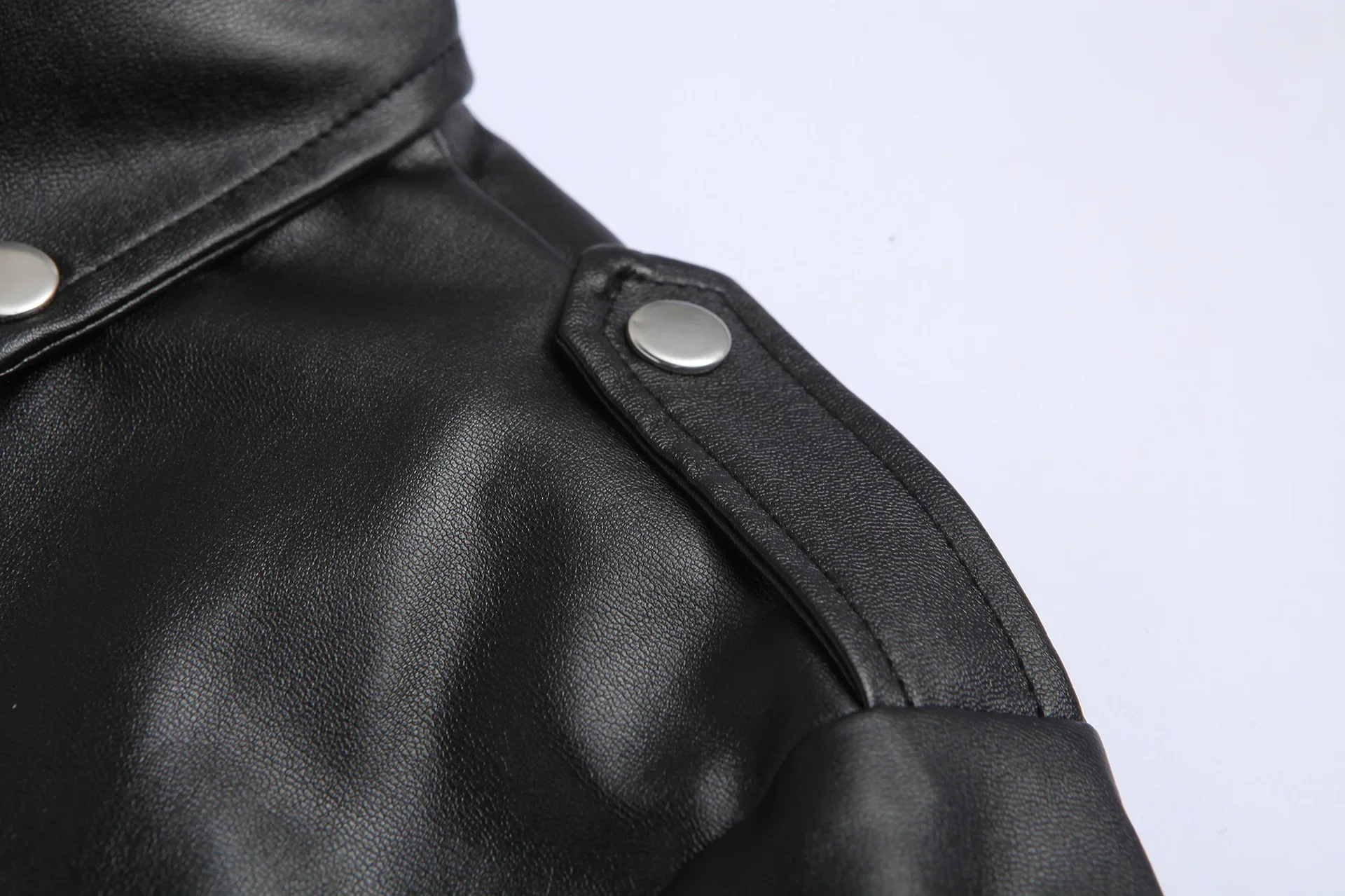 Top Trends: 2023 Leather Jacket Slim Fit Stand Collar PU Jacket Male Anti-wind Motorcycle Lapel Diagonal Zipper Jackets Men Shoppable Styles - Image 3