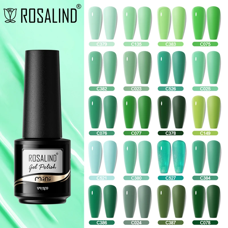 Top Trends: ROSALIND Multi-colors Gel Nail Polish Semi-permanent Hybrid Varnish For Nail Art Design LED / UV Lamp Soak Off Base Top Coat Shoppable Styles