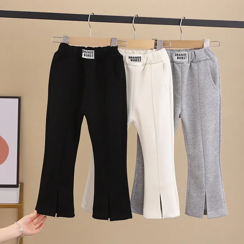 Top Trends: 2-8T Toddler Kid Baby Girls Clothes Autumn Infant Girls Pants Elegant Split Fashion Flares Pants New Childrens Bottoms Trousers Shoppable Styles