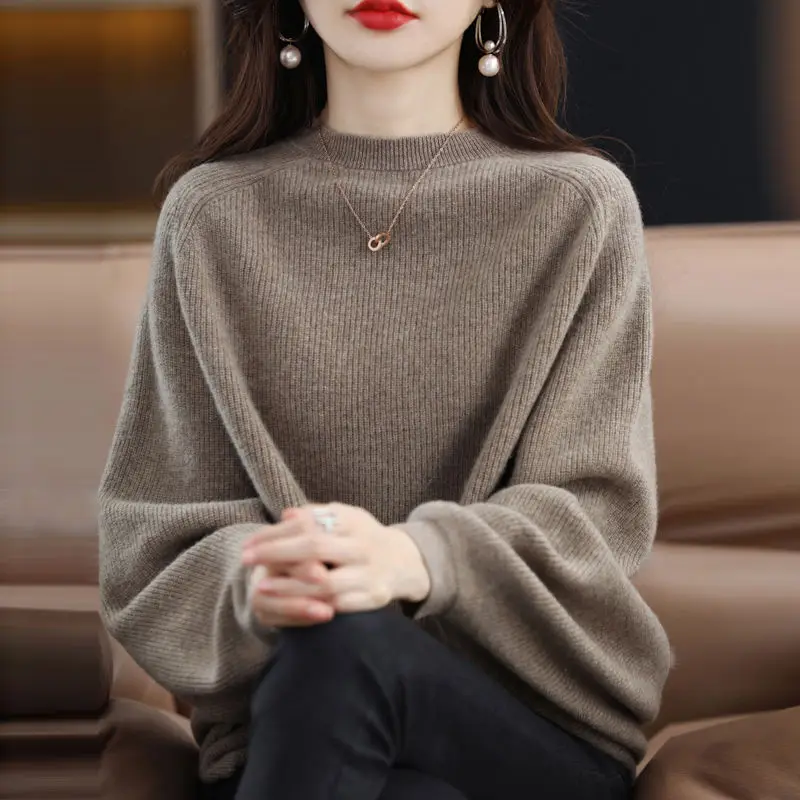 Top Trends: Fashion Loose Solid Color Batwing Sleeve Sweaters Women&#039;s Clothing 2023 Autumn Winter Knitted Casual Pullovers Commuter Tops Shoppable Styles