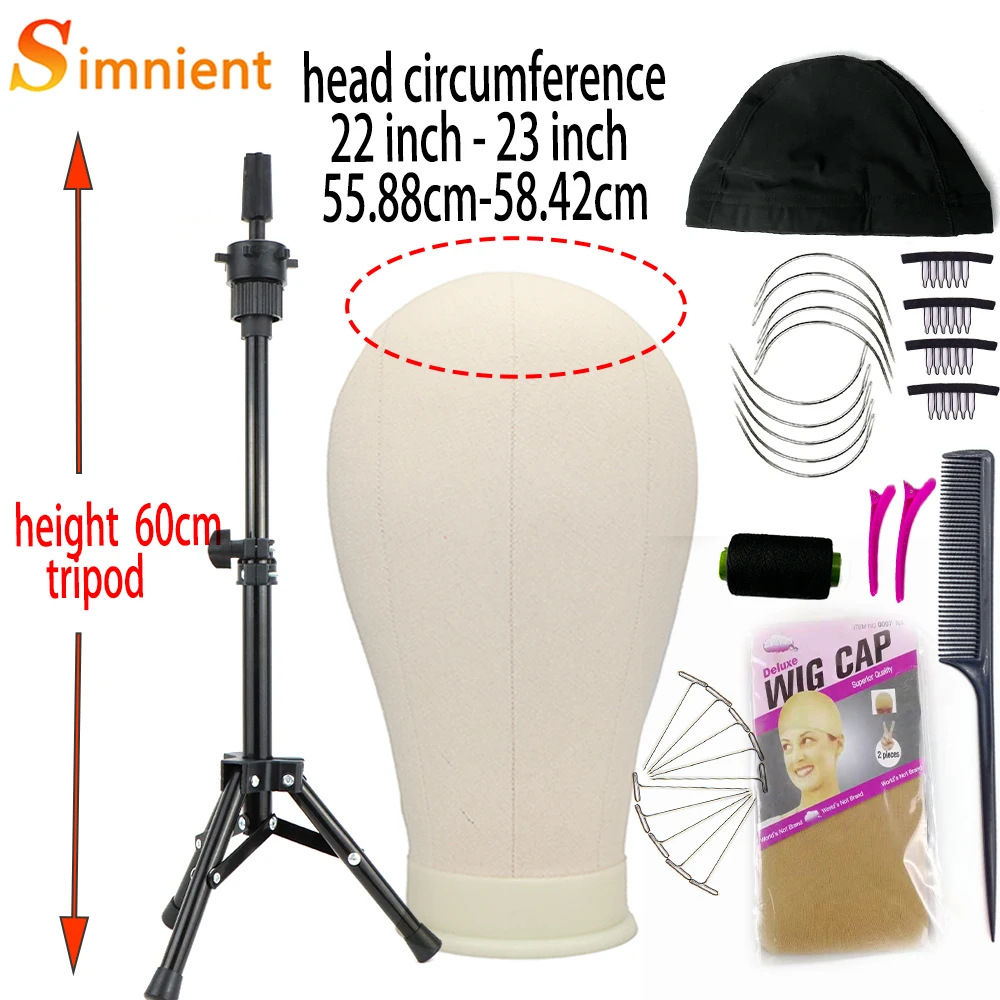 Top Trends: Simnient Bald Mannequin Training Canvas Block Head With Stand Manikin Head Wig Stand Display Styling Tipod For Mannequin Wigs Shoppable Styles