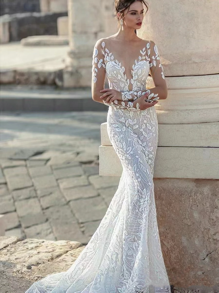 Top Trends: Vintage Wedding Dresses Sweetheart Backless Mermaid 2024 For Formal Party Sexy Bridal Gowns Lace Appliques Vestidos De Novia Shoppable Styles