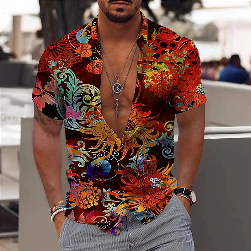 Top Trends: 2022 Hawaiian Tropical Shirts For Men 3d Beach Holiday Short Sleeve Summer Oversized Tops Tee Shirt Man Floral Blouse 5xl Camisa Shoppable Styles