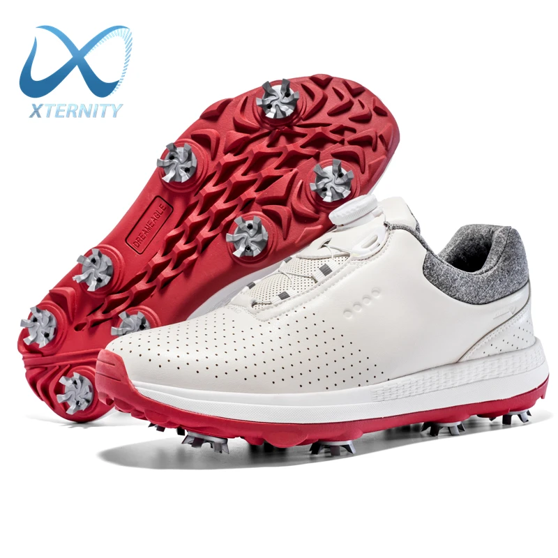 Top Trends: 2024 Hot Sale Professional Golf Shoes Men Outdoor Anti-Skid Quick Lacing Golf Spikes Sneakers Breathable Waterproof Luxury Shoes Shoppable Styles