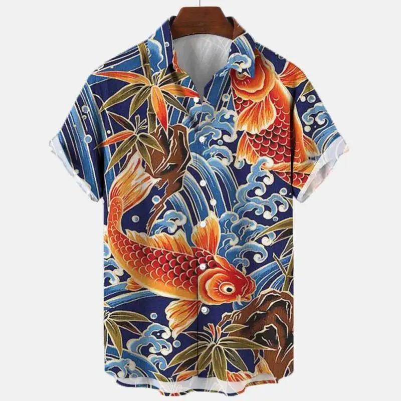 Top Trends: 3D Printed Graphic Shirt Men Women Clothing Summer Hawaiian Vacation Beach Shirt Lapel Blouse Casual Y2k Short Sleeves Tops Shoppable Styles