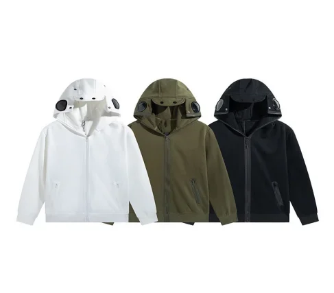 Top Trends: 2023 New Gothic High Street Hip Hop Glasses Zipper Hooded Sweatshirt Men's Y2K Loose Personality Small Couple Zipper Top Clothes Shoppable Styles