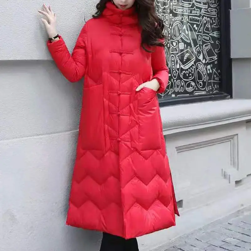 Top Trends: 2023 New Women Down Jacket Winter Coat Female White Duck Down Long Outwear Loose Hooded Parkas Thick Warm Outcoat Shoppable Styles